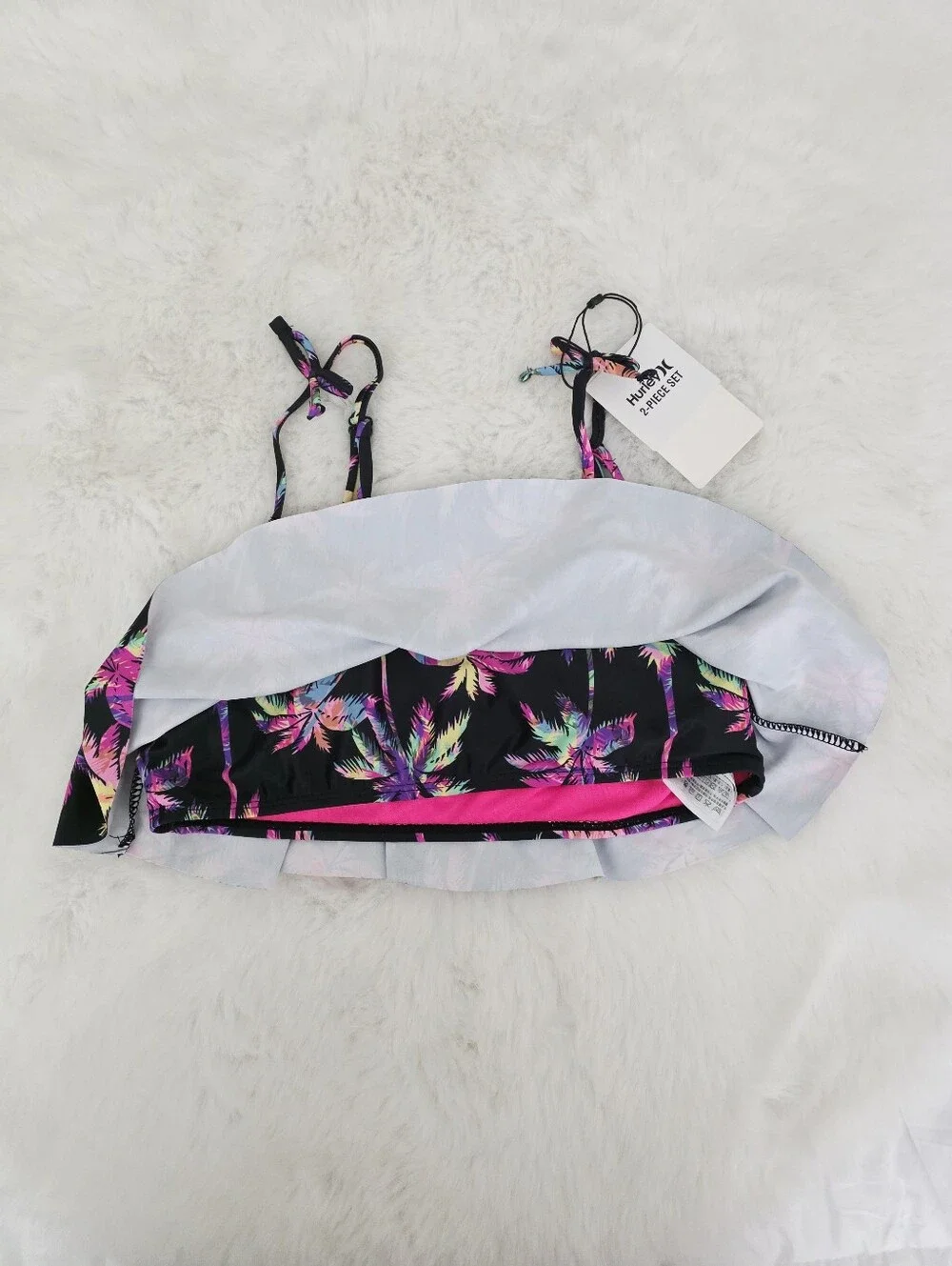 HURLEY🐙 Girls Brand New 2 Piece Swimsuit SIZE L